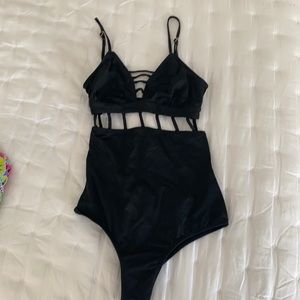 OndadeMar black cutout one piece bathing suit